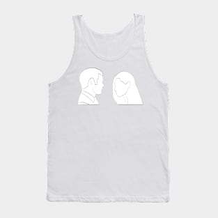 haylijah season 4 reunion hayley and elijah the originals white silhouette Tank Top